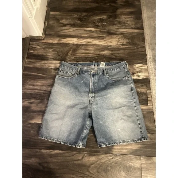 VINTAGE Levis 550 Jeans Shorts Mens 40 Relaxed Jorts Blue Denim 90s, 396 - Picture 1 of 8